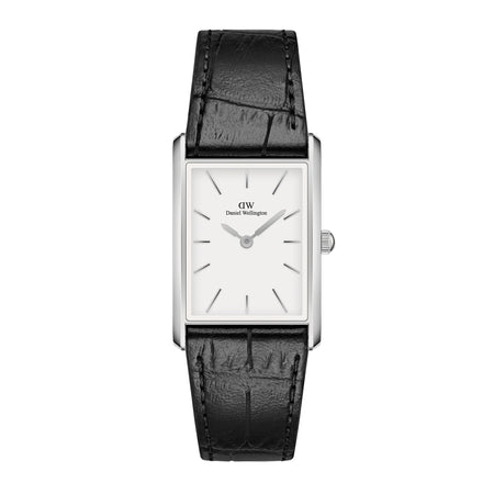 Daniel Wellington - OROLOGIO NERO SILVER CROCODILE