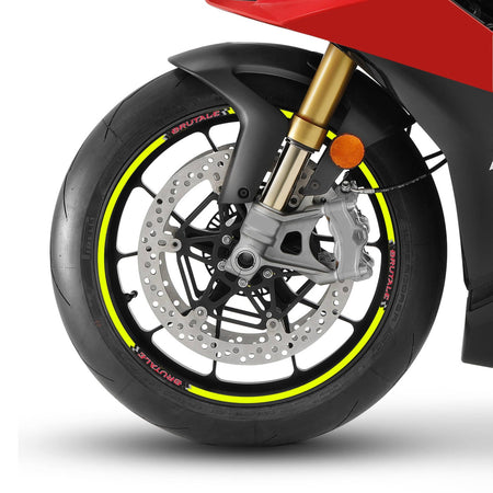 Kit strisce adesive cerchi ruote moto 17" compatibili con MV Agusta Brutale