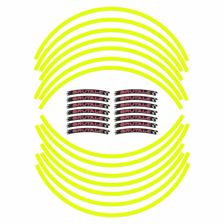 Kit strisce adesive cerchi ruote moto 17" compatibili con MV Agusta Brutale