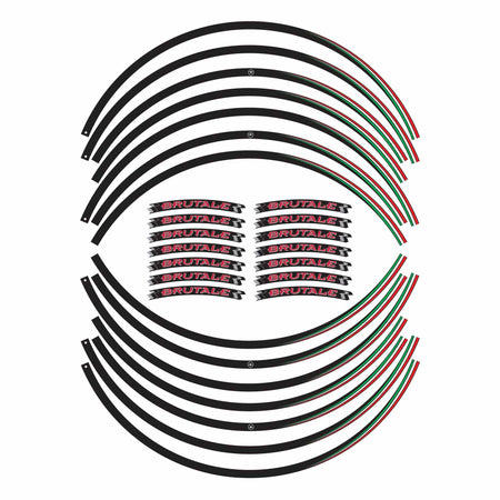 Kit strisce adesive cerchi ruote moto 17" compatibili con MV Agusta Brutale