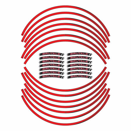 Kit strisce adesive cerchi ruote moto 17" compatibili con MV Agusta Brutale