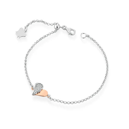 ROBERTO GIANNOTTI - BRACCIALE CON CUORE E ALA
