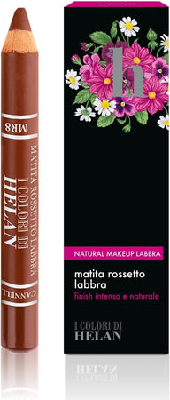 Helan I Colori di Helan - Matita Labbra Cannella Morbida Idratante Make Up Luminoso, Matitone Labbra Tratto Preciso con Cere Nutrienti Texture Cremosa Rossetto Lunga Durata Intenso per Makeup Naturale