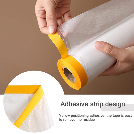 Plastica per mascherare con nastro adesivo "Copro al volo" per rivestimenti e piccole coperture