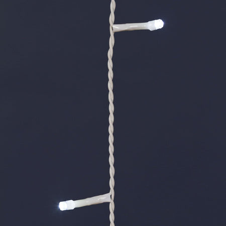 Tenda luminosa cavo Bianco 216 led uso interno ed esterno luce fredda 3,6 x h 120 cm