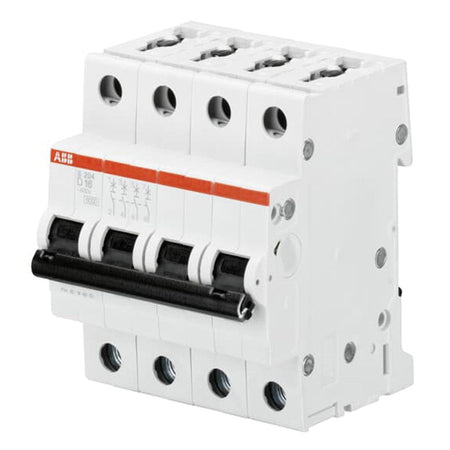 Interruttore magnetotermico S204 D10 6KA 4P Abb