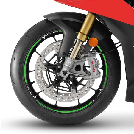 Kit strisce adesive per cerchi Mt03 ruote 17" compatibili con moto Yamaha Mt-03