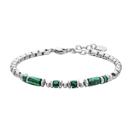 Luca Barra - Bracciale malachite verde
