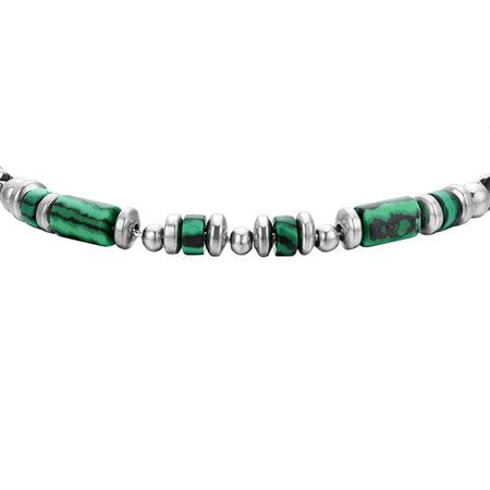 Luca Barra - Bracciale malachite verde