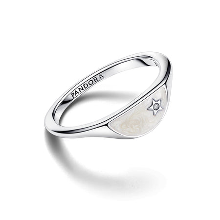 Pandora - Anello Mezzo Sigillo con Smalto Pandora ME