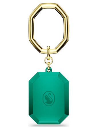 SWAROVSKI - Portachiavi Taglio ottagonale, Verde, Mix di finiture