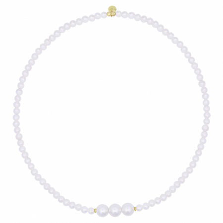 RUE DES MILLE - GIROCOLLO ELASTICO CHOKER 3 PERLE - WHITESIDE