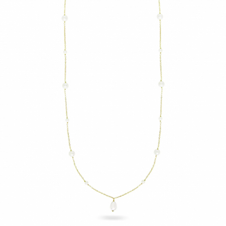 RUE DES MILLE - COLLANA LUNGA CON GOCCIA DI PERLA - WHITESIDE