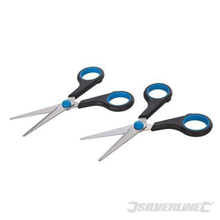 Forbici in acciaio inox e punta arrotondata 140mm Silverline