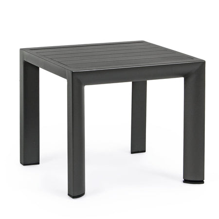 Tavolino cruise antracite per caffe da esterno e giardino 40x40 in alluminio