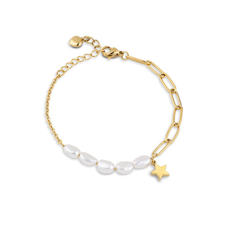 Ops Objects - bracciale con perle e pendente stella DARLING