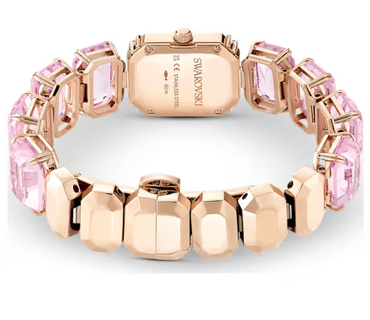 Swarovski - Orologio Braccialetto con taglio Octagon, Rosa, Finitura in tono oro rosa