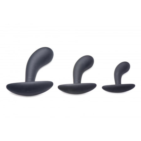 Set anale curvo - Dark Delights 3 pezzi - nero MASTER SERIES