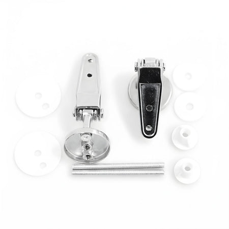 Cerniere Cromate per Sedile Copri WC con Kit di Fissaggio Ogomondo