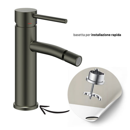 Miscelatore Monocomando Bidet Jazz Installazione Rapida Piletta Click Clack