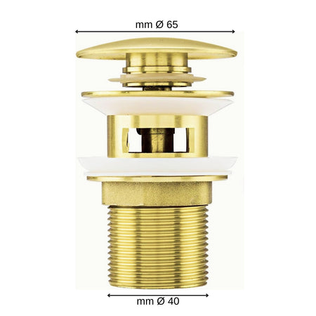 Miscelatore Monocomando Bidet Jazz Installazione Rapida Piletta Click Clack
