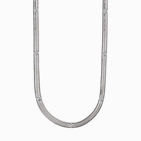 Kidult - Collana Girocollo con cristalli bianchi STYLE 04
