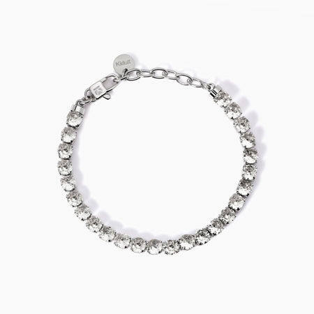 Kidult - Bracciale tennis con cristalli bianchi STYLE 12