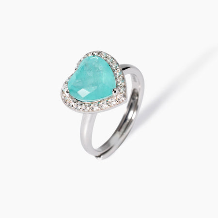 Mabina - Anello in argento con glass azzurro NON SARÀ UN'AVVENTURA