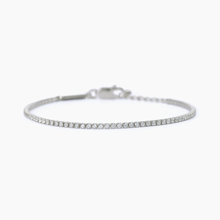 Mabina - Bracciale uomo tennis bianco MINI TENNIS