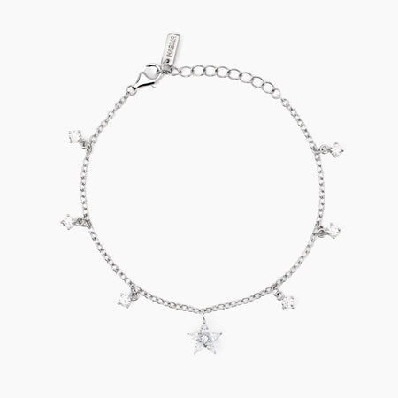 Mabina - Bracciale in argento con ciondolo fiore INCANTESIMO