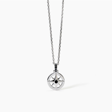 Mabina - Collana in argento con rosa dei venti JOURNEY