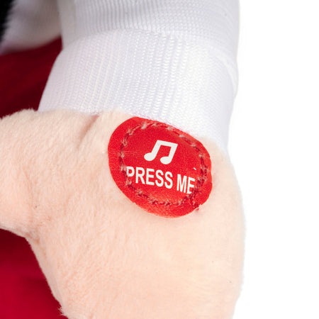 Peluche natalizio con animazioni e suoni, decorazione per interno