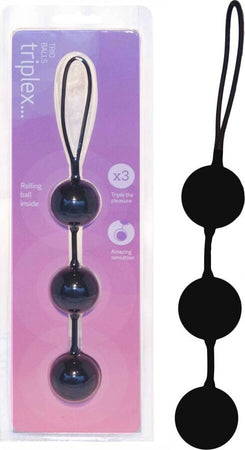 55003937 Rio Triplex Silicone Balls Ca. 25 Cm Tre Palline Vaginali Anali In Silicone Nero Salute e cura della persona/Erotismo e contraccezione/Sex toys/Vibratori/Vibratori anali e per perineo Kondorama - Martinsicuro, Commerciovirtuoso.it