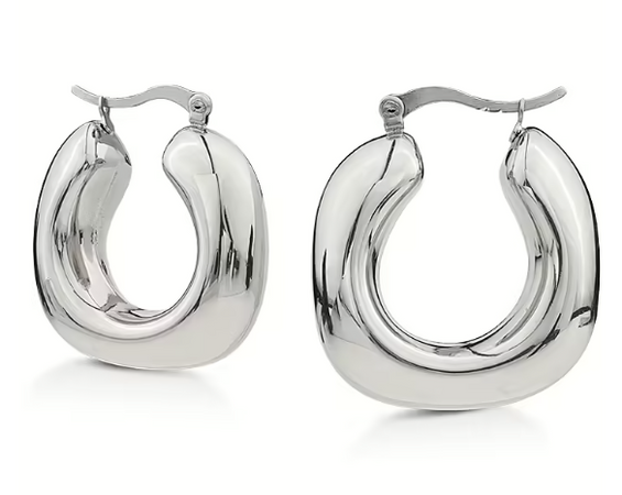 Ops Object - Orecchini a cerchio squared FANCY