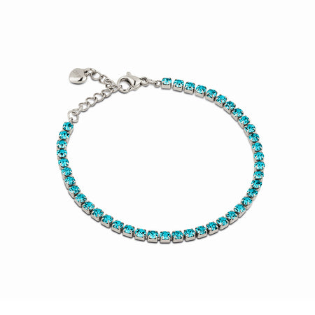 Ops Objects - bracciale tennis con pietre verde acqua GLIMMER