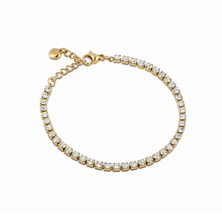 Ops Objects - bracciale tennis con pietre bianche oro giallo GLIMMER