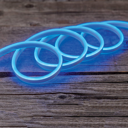 Tubo luminoso a led effetto neon "Bifacciale" decorazione per interno ed esterno