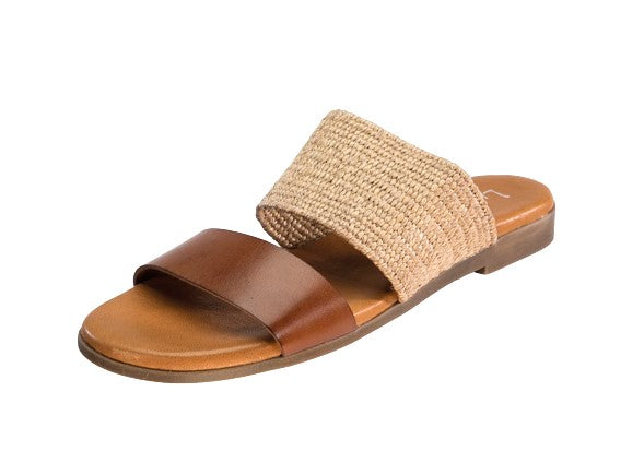 Luxdive ciabatta bassa donna pell/corda cuoio