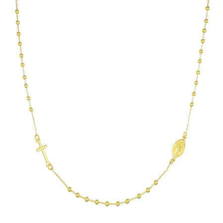 Amen - Collana Rosario Girocollo Dorato
