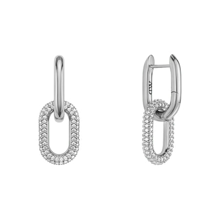 Daniel Wellington - Orecchini Crystal Link Silver