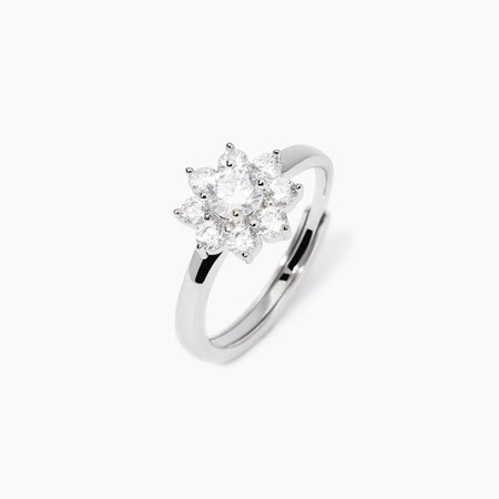 Mabina - Anello con fiore in zirconi EDEN