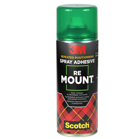 Adesivo Spray 3M Re-Mount Rimovibile - Trasparente 400Ml