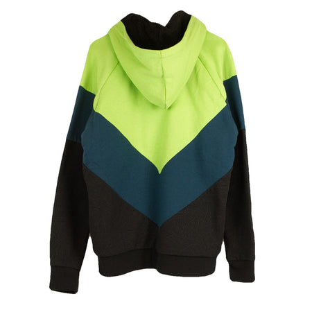 DOLLY NOIRE Felpa Cappuccio Zip Uomo Da Vinci Fluo Green/navy/black da uomo
