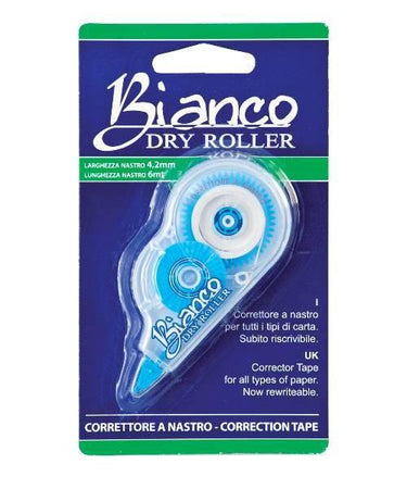 Correttore a nastro ad asciugatura rapida Bianchetto "Dry Roller" da 6 mt