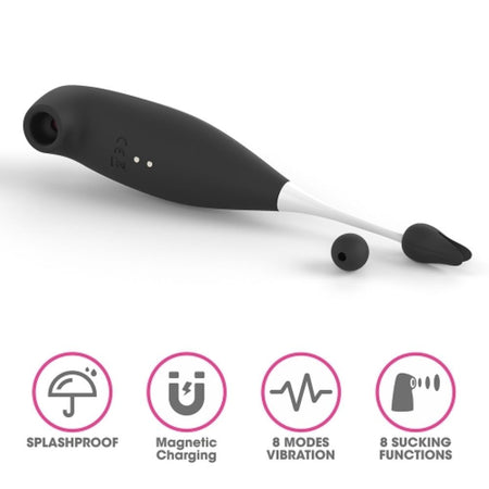 Stimolatore con aspirazione e vibrazione LoveToy IJOY CLIT PRO 2in1