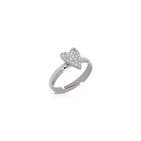 OPS OBJECTS - Anello con cuore pavè HEARTBEAT