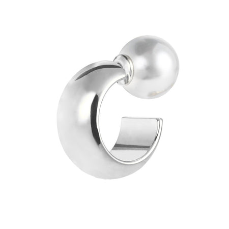 Marlù Orecchino a lobo a cerchietto 1,8cm con chiusura perla