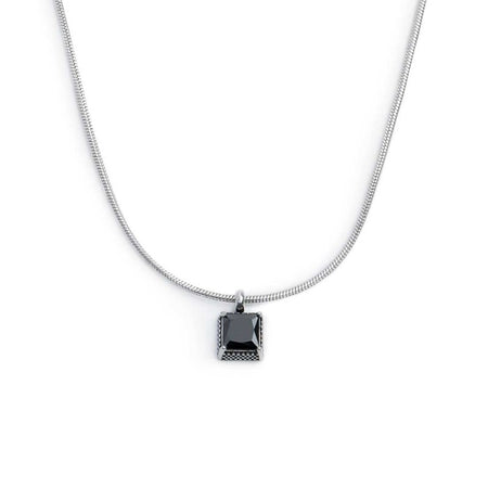 Marlù Collana con zircone nero quadrato