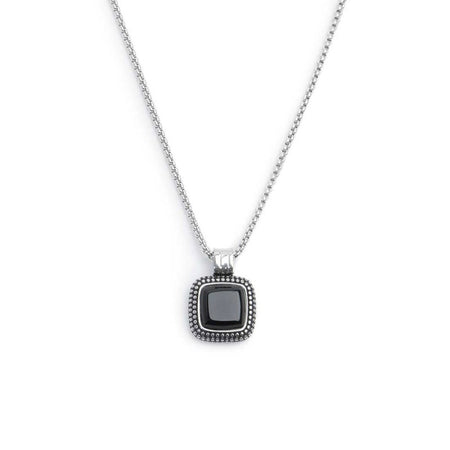 Marlù Collana con onice nera quadrata