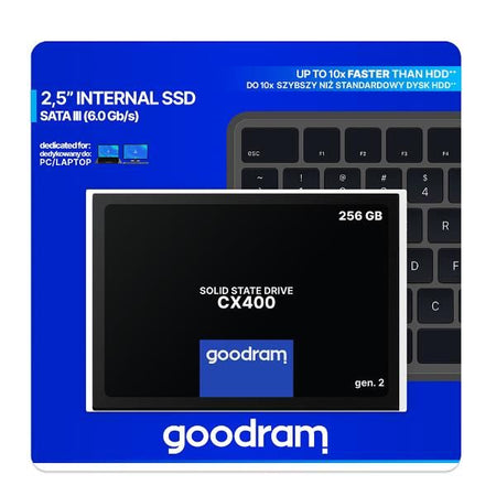Goodram cx400 gen.2 256 gb 2.5\" serial ata iii 3d tlc nand - SSDPR-CX400-256